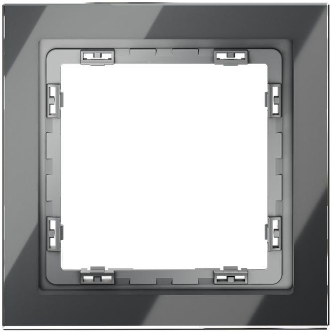 Рамка 1-м S70 стеклян. графит Voltum VLS110107