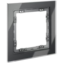 Рамка 1-м S70 стеклян. графит Voltum VLS110107