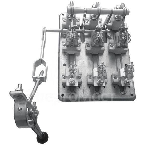 Разъединитель-предохранитель РПС-4 400А левый привод без ППН Basic EKF rps-r-400l