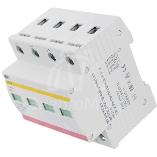 Ограничитель перенапряжения ОПС1-B 4P IEK MOP20-4-B