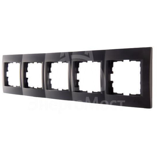 Рамка 5-м Karina горизонт. черн. бархат LEZARD 707-4200-150