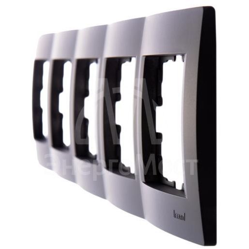 Рамка 5-м Karina горизонт. черн. бархат LEZARD 707-4200-150