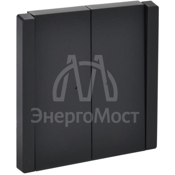 Выключатель 2-кл. СП FORTE&amp;amp;PIANO 10А FP106 с индикацией черн. IEK FP-V20-1-10-1-K02