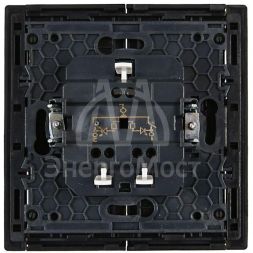 Выключатель 2-кл. СП FORTE&amp;amp;PIANO 10А FP106 с индикацией черн. IEK FP-V20-1-10-1-K02