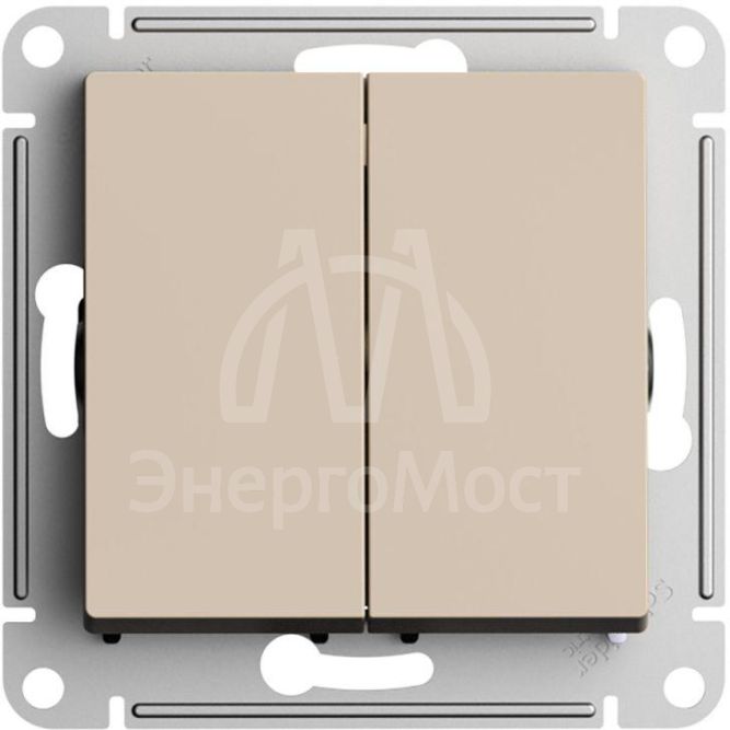 Выключатель 2-кл. AtlasDesign (сх.6/2) 10AX механизм песочн. SE ATN001265