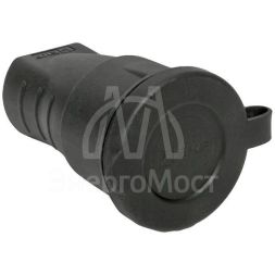 Розетка переносная PROxima 16А IP44 230В 2P+PE с защ. крышкой каучук EKF RPS-012-16-230-44