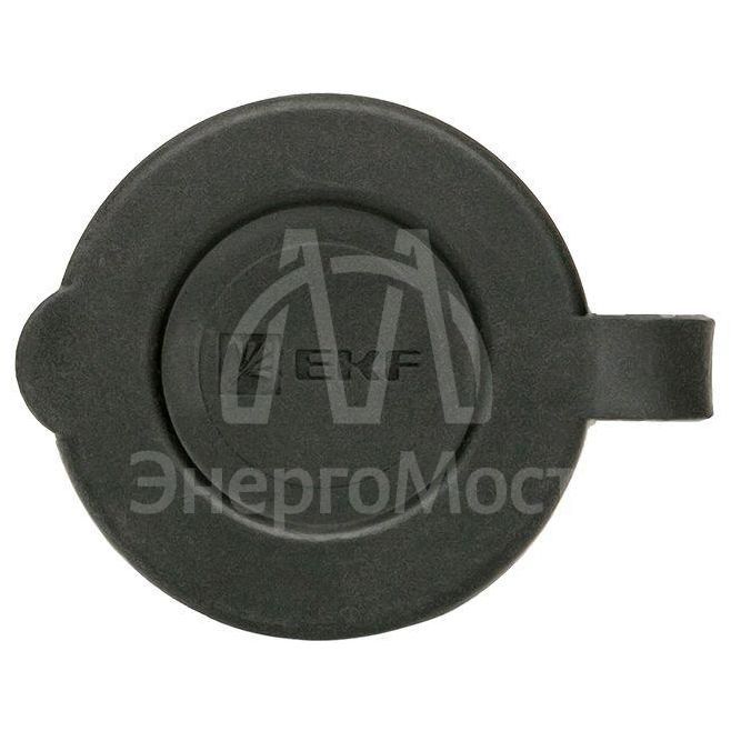 Розетка переносная PROxima 16А IP44 230В 2P+PE с защ. крышкой каучук EKF RPS-012-16-230-44