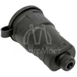 Розетка переносная PROxima 16А IP44 230В 2P+PE с защ. крышкой каучук EKF RPS-012-16-230-44