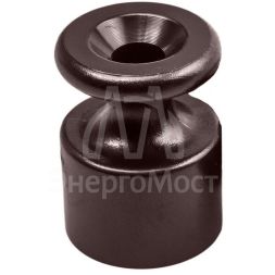 Изолятор ОП пластик корич. (уп.100шт) Bironi R1-551-22-100