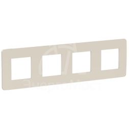 Рамка 4-м UNICA STUDIO шампань/бел. SchE NU280824