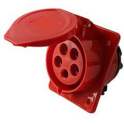 Розетка стационарная СП PPC 425 32А 5п 3Р+РЕ+N 380В IP44 Pro JazzWay 5073036