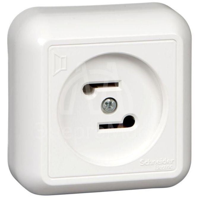 Розетка радиотрансляционная ОП Прима 30В 50-10000Гц бел. (опт. упак) SchE RPVA-B