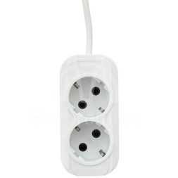 Удлинитель 2х2м с заземл. 16А IP20 Эксперт 3.0кВт ПВС 3х1 EKF UBA16-310-2-02