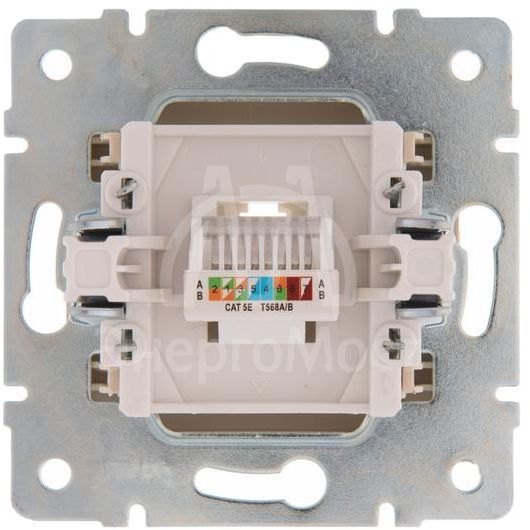 Механизм розетки компьютерн. 1-м СП KARINA RJ45 крем LEZARD 707-0388-139