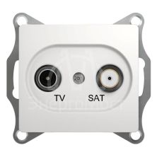 Механизм розетки TV-SAT 1-м СП Glossa 1DB бел. SchE GSL000197