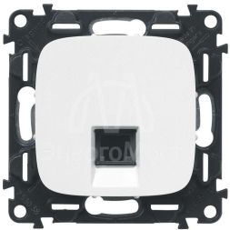 Панель лицевая Valena Allure для 1-м телефонных/информационных розеток бел. Leg 755415