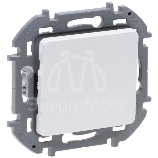 Выключатель кнопочный Inspiria 6А 250В без фиксации НО/НЗ механизм бел. Leg 673690