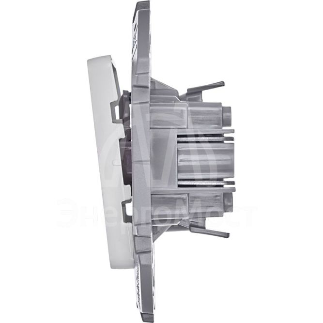 Выключатель кнопочный Inspiria 6А 250В без фиксации НО/НЗ механизм бел. Leg 673690