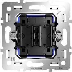 Выключатель 2-кл. S70 10А механизм хлопок Voltum VLS0201M