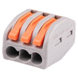 Клемма монтажная рычажного соединения PTC-3P 222-413 450В 32А 0.08-2.5 4.0кв.мм (уп.50шт) JazzWay 5050822