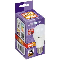 Лампа светодиодная PLED- SP A60 15Вт E27 4000К 230/50 JazzWay 5019638