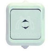 Выключатель проходной 1-кл. ОП 10А IP44 п/герм. бел. Makel 18303