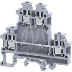 Клемма двухярусная винтовая OptiClip CDL-4-2L-I сер. КЭАЗ 289803