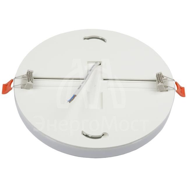 Светильник светодиодный ULM-Q250 24W/4000K WHITE 24Вт 4000К встраив./накладной бытовой опал. рассеив. бел. Volpe UL-00006757