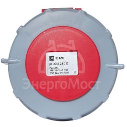 Розетка переносная 2252 3Р+РЕ+N 32А 380В IP67 PROxima EKF ps-2252-32-380