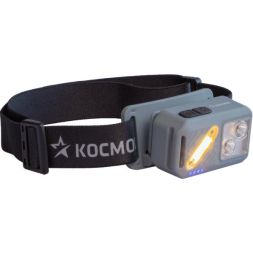 Фонарь налобный 2х2Вт XPG 3х1Вт SMD/Li-po1200мА.ч ABS пластик магниты и крюк КОСМОС (KOC850Lit)