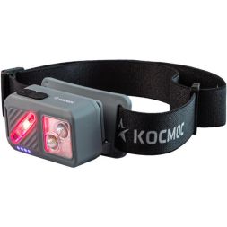 Фонарь налобный 2х2Вт XPG 3х1Вт SMD/Li-po1200мА.ч ABS пластик магниты и крюк КОСМОС (KOC850Lit)