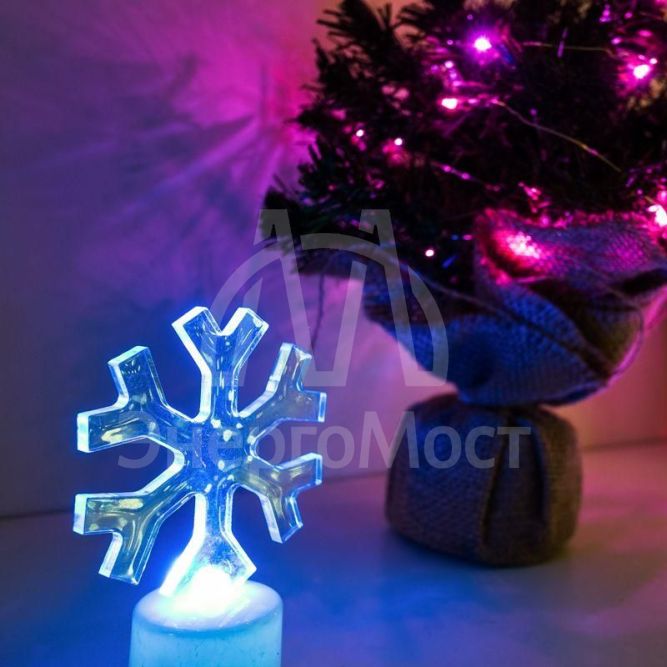 Фигура светодиодная &amp;quot;Снежинка&amp;quot; на подставке RGB Neon-Night 501-055