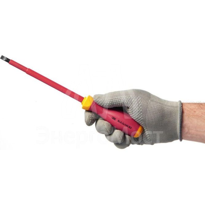 Отвертка диэлектрическая шлицевая SL6.5х150 K3 1000В ARMA2L 3 IEK A2L3-SC30-K3-SL-65-150