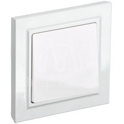 Выключатель 1-кл. СП BRITE ВСР10-1-0-БрБ 10А в сборе бел. IEK BR-V10-0-10-K01-F