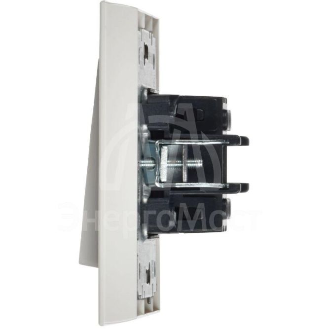 Выключатель 1-кл. СП BRITE ВСР10-1-0-БрБ 10А в сборе бел. IEK BR-V10-0-10-K01-F