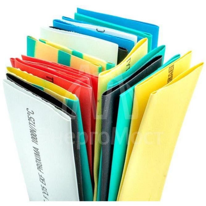 Набор трубок термоусадочных ТУТ нг тонкостен. 20/10 (7 цветов по 3шт 100мм) EKF tut-n-20