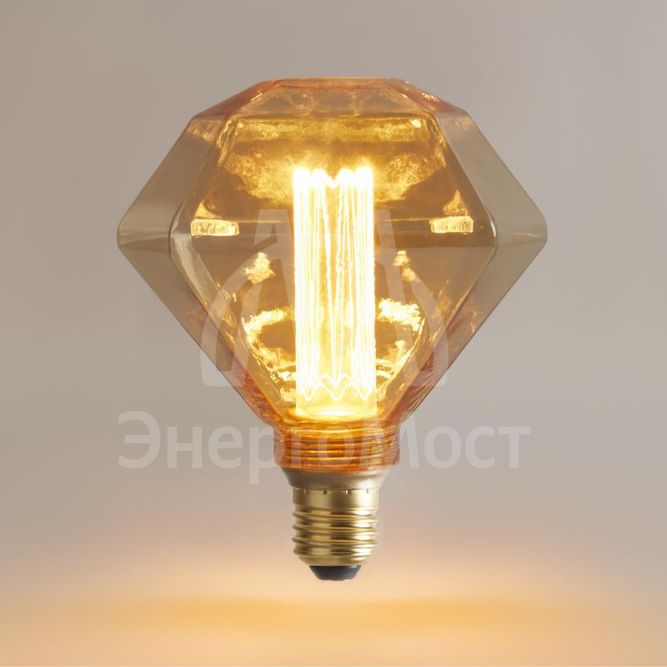 Лампа светодиодная филаментная Loft 271 D125LE 4Вт 1800К E27 Voltega 8562