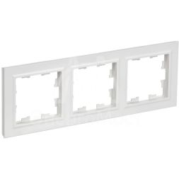 Рамка 3-м BRITE РУ-3-БрАБ арктич. бел. IEK BR-M32-K91