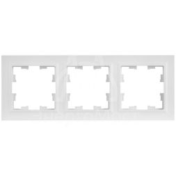 Рамка 3-м BRITE РУ-3-БрАБ арктич. бел. IEK BR-M32-K91