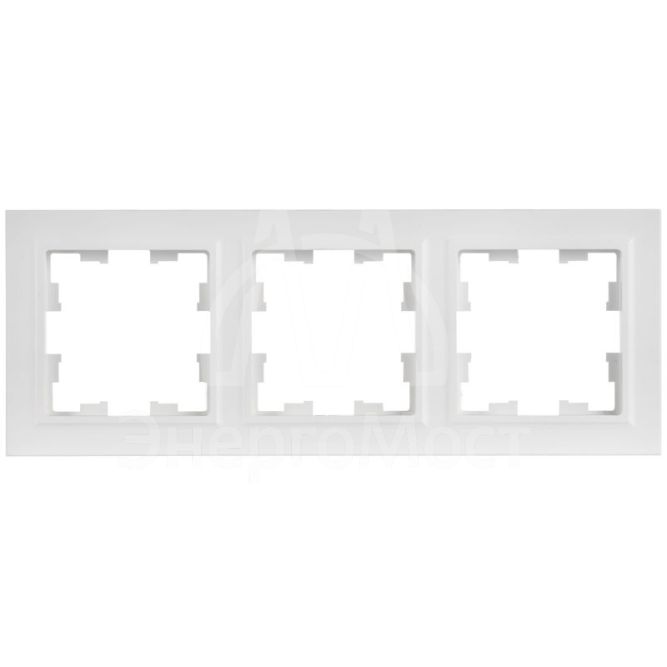 Рамка 3-м BRITE РУ-3-БрАБ арктич. бел. IEK BR-M32-K91