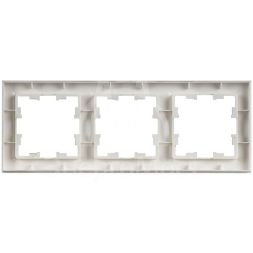 Рамка 3-м BRITE РУ-3-БрАБ арктич. бел. IEK BR-M32-K91