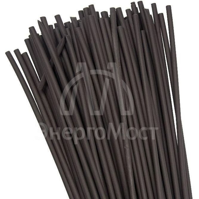 Трубка термоусадочная ТУТ нг 4/2 черн. 1м (уп.100шт) PROxima EKF tut-4-b-1m