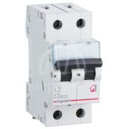 Выключатель автоматический модульный 2п C 50А 6кА TX3 6000 2мод. 230/400В Leg 404047