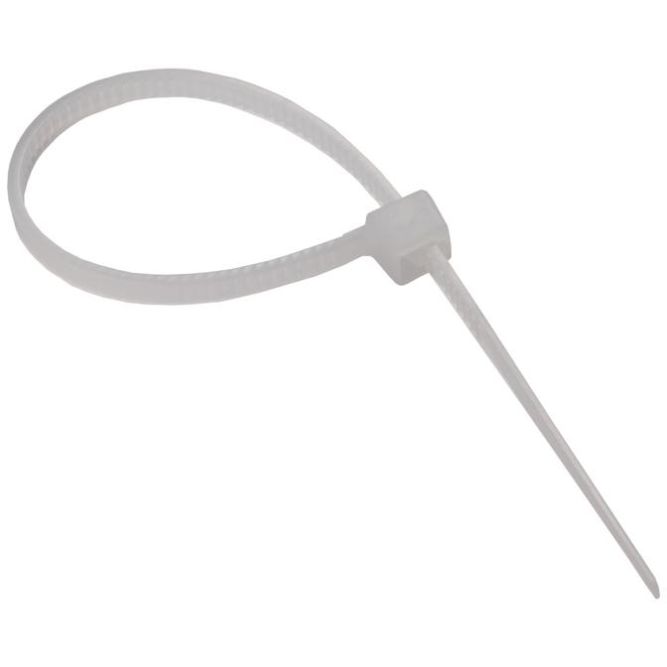 Хомут кабельный PCT 2.5х080-100WH 2.5х80 PA6.6 бел.(уп.100шт) JazzWay 5053670