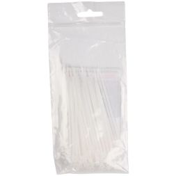 Хомут кабельный PCT 2.5х080-100WH 2.5х80 PA6.6 бел.(уп.100шт) JazzWay 5053670