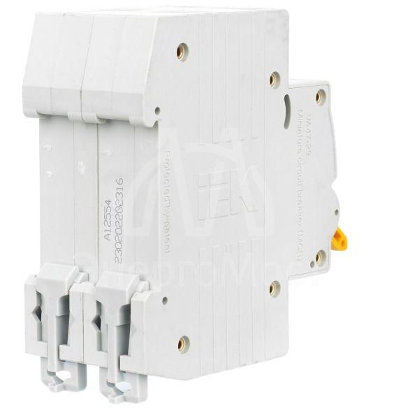 Выключатель автоматический модульный 2п C 16А 4.5кА ВА47-29 IEK MVA20-2-016-C