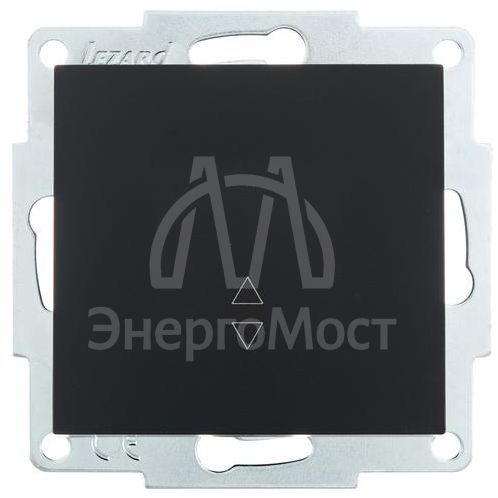 Механизм выключателя проходн. 1-кл. СП VESNA черн. бархат LEZARD 742-4288-105