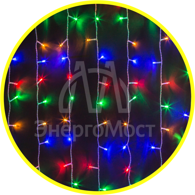 Гирлянда 93 645 NGF-D022-01 (занавес RGBY 192 1.5х1.5м IP20 TR) Navigator 93645