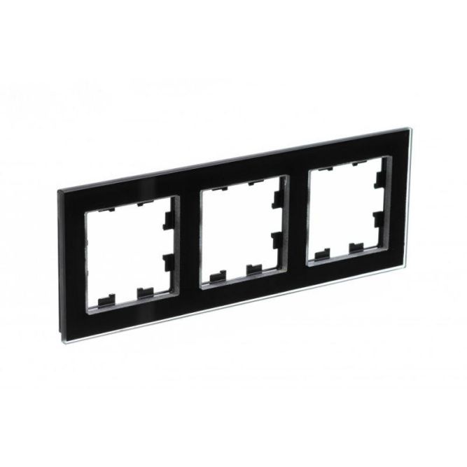 Рамка 3-м AtlasDesign Nature стекло черн. SE ATN321003