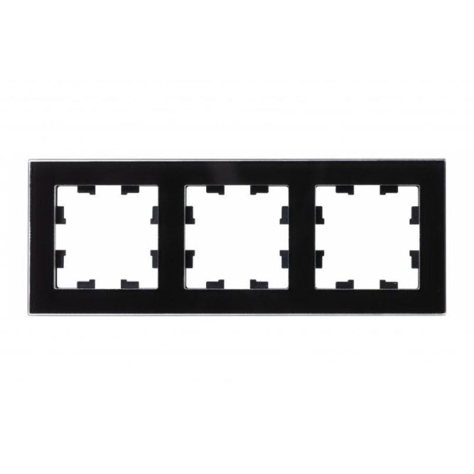 Рамка 3-м AtlasDesign Nature стекло черн. SE ATN321003